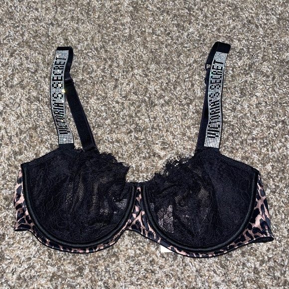PINK Victoria's Secret Other - NWT-Victorias Secret bling sexy cheetah lace bra